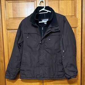 IZOD Men's Dark Brown Jacket Size Large